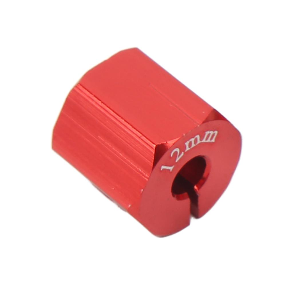 4PCS 12mm Hex Adapter Aluminum Alloy 12mm Wheel Hex Hub Drive Adapters for   SCX10 90046 for D90 1Celsius10 RC Car