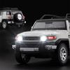 1:24 Toyota FJ Cruiser Alloy Car Model Die-cast Zabawka Metalowy pojazd terenowy Model samochodu Symulacja Dźwięk i światło Zabawka dla dzieci Prezent dla chłopca