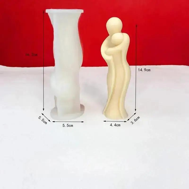 1 Stk. Neue DIY Manuelle Abstrakter Körper Halbe Silikonform Kerze Gips Seife Aromatherapieform Kunstdekoration Kerzenherstellung