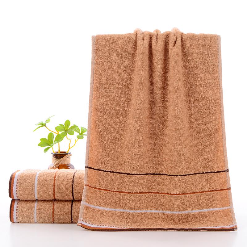 All-Cotton Three-Section Adult Face Towel - Thick Student Washcloth with Optional Logo