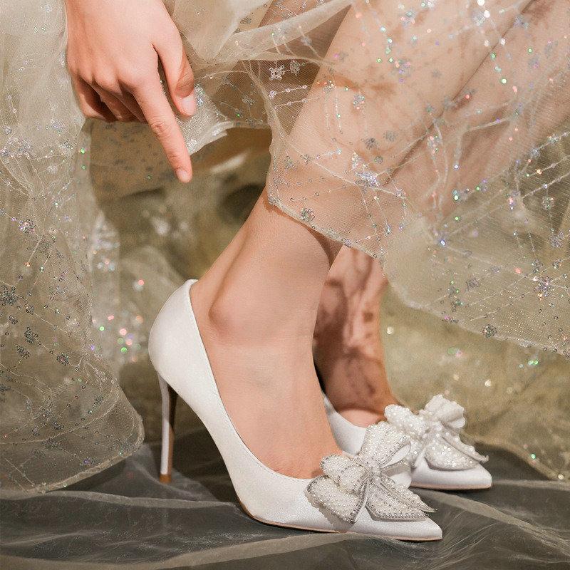 Fashion 2024 New French Pointy Pumps Temperament Women'S Shoes Daily Commute Elegant Comfortable Everything