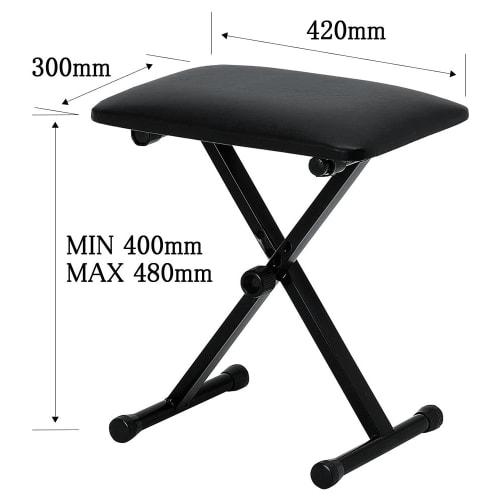 KC Keyboard Throne (Piano Stool) Black KB-4400/BK