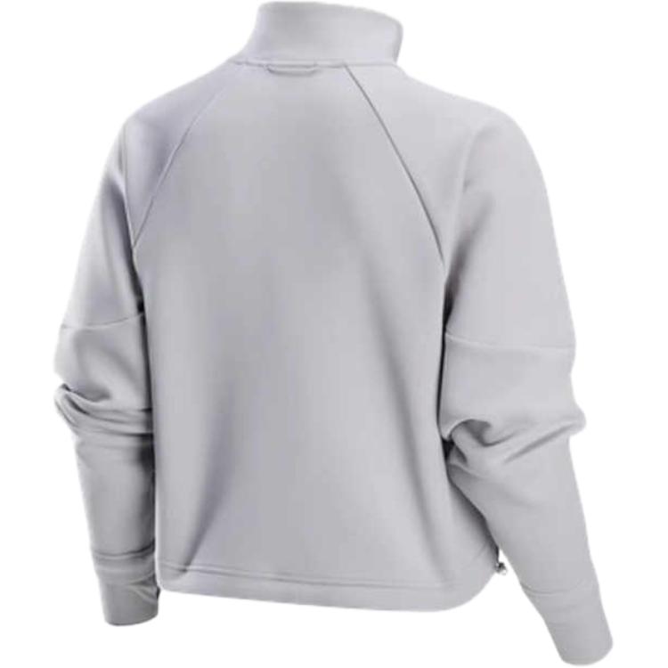 Nike Sports Lifestyle Series Casual Stand Collar Long Sleeve Sweatshirt Women Sweatshirt Gray FB5231-014