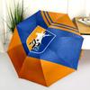 Mansfield Town Football Club  Pattern, Automatic Folding Umbrella, Portable and Foldable Design, 8 Ribs, a Christmas or Birthday Gift.