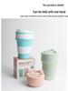 Collapsible Silicone Travel Mug, 500ML, Portable & Foldable Water and Coffee Cup