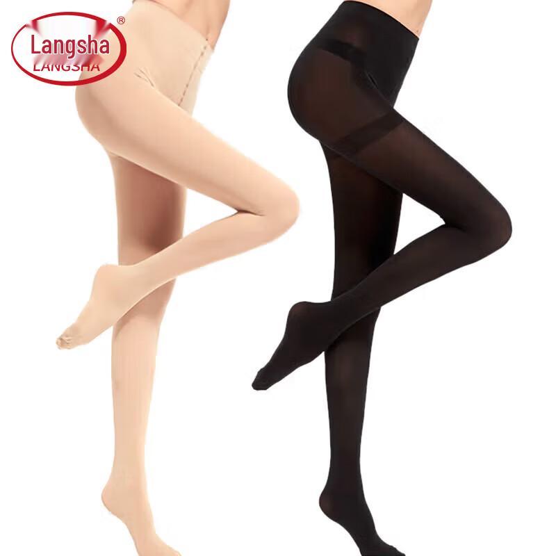LANGSHA Velvet Bare-Leg Effect Plus Size Pantyhose