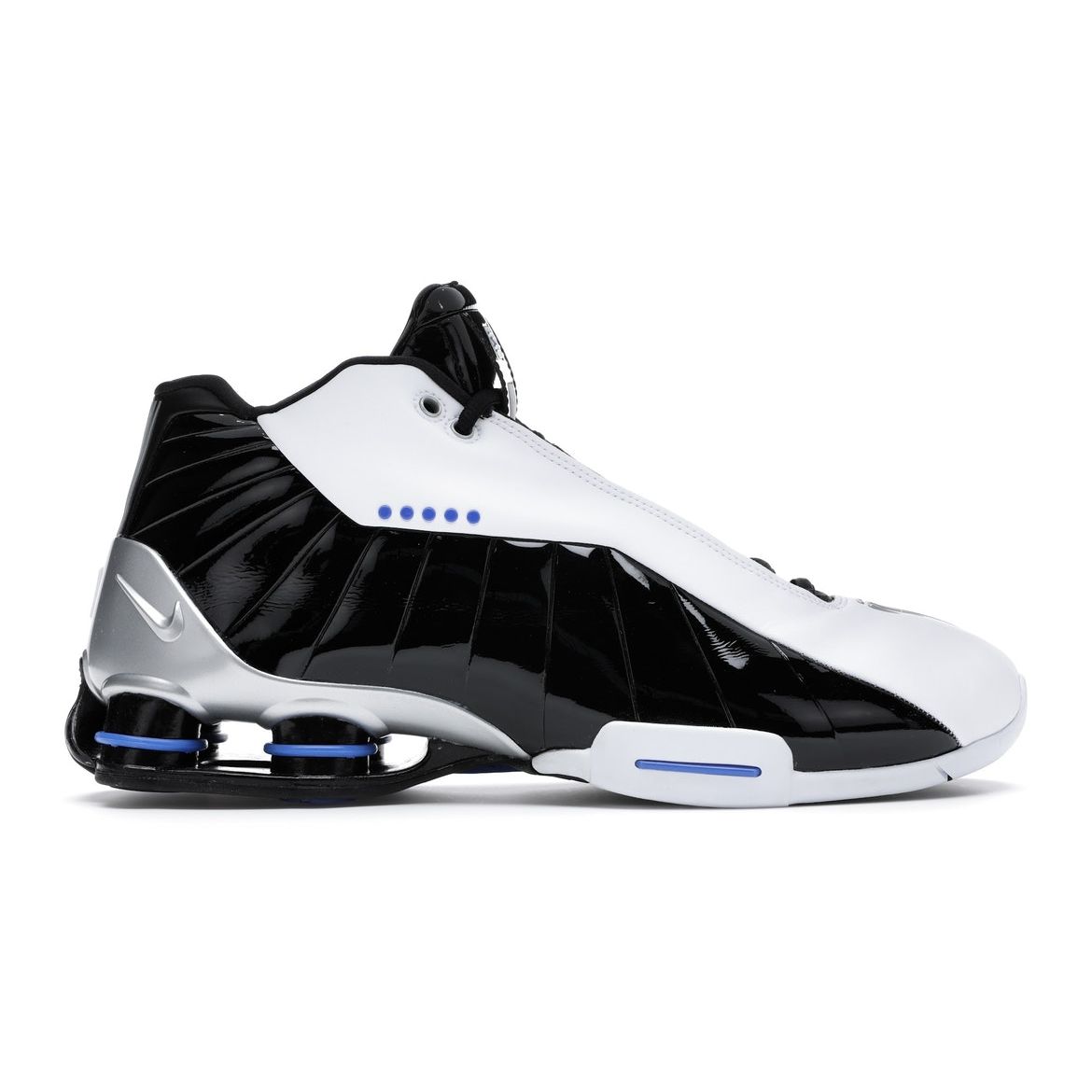 

Кроссовки унисекс Nike Shox BB4 Racer Blue Black White Metallic-Silver AT7843-102