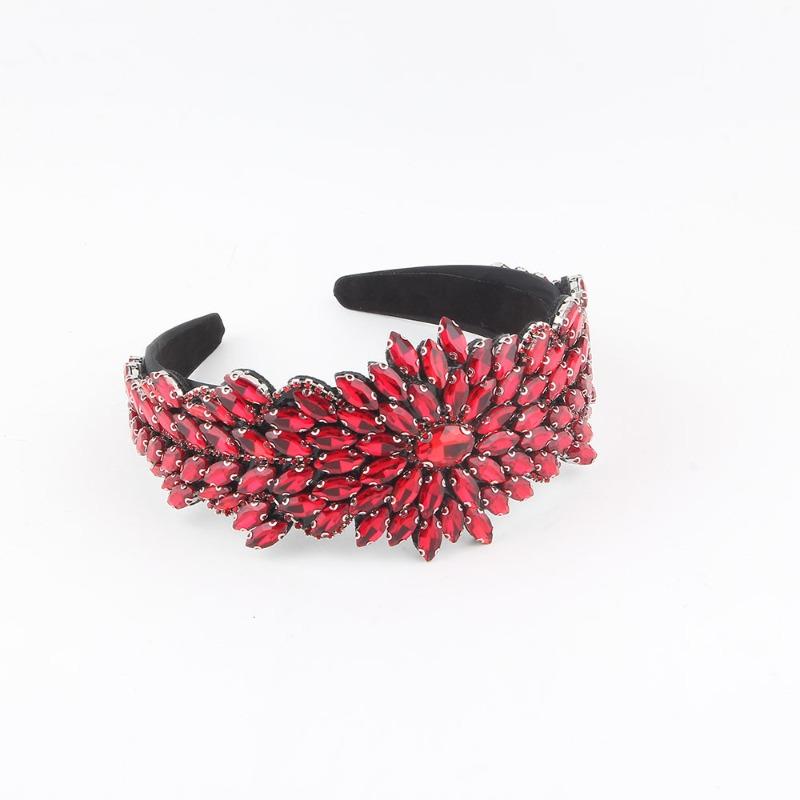 Meier Baroque full diamond headband - multi-colored wide brim luxury hair accessory hair clip for women