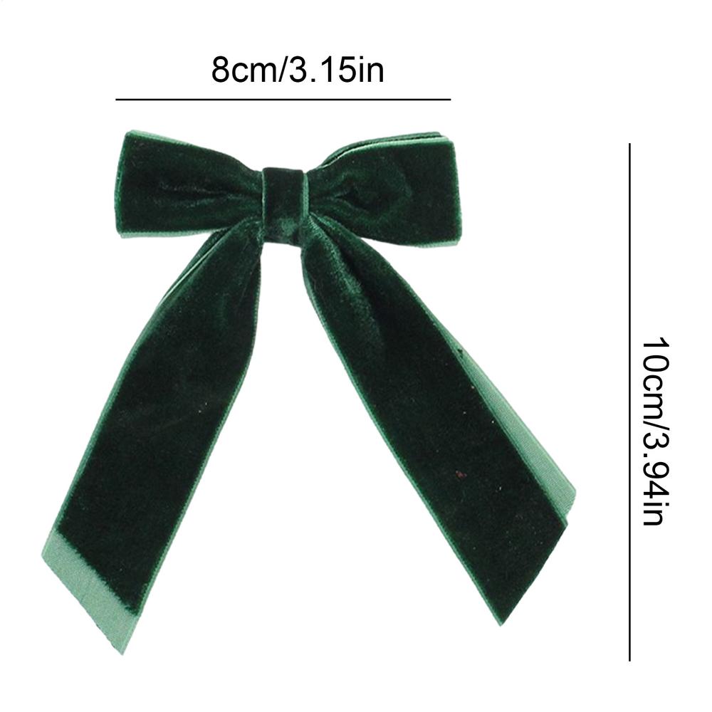 

10 Pieces Burgundy Velvet Bow Ties With Spiral Straps Adjustable Velvet Ribbon Bows Festive Ornament Christmas Wreath Decoration Others зелений