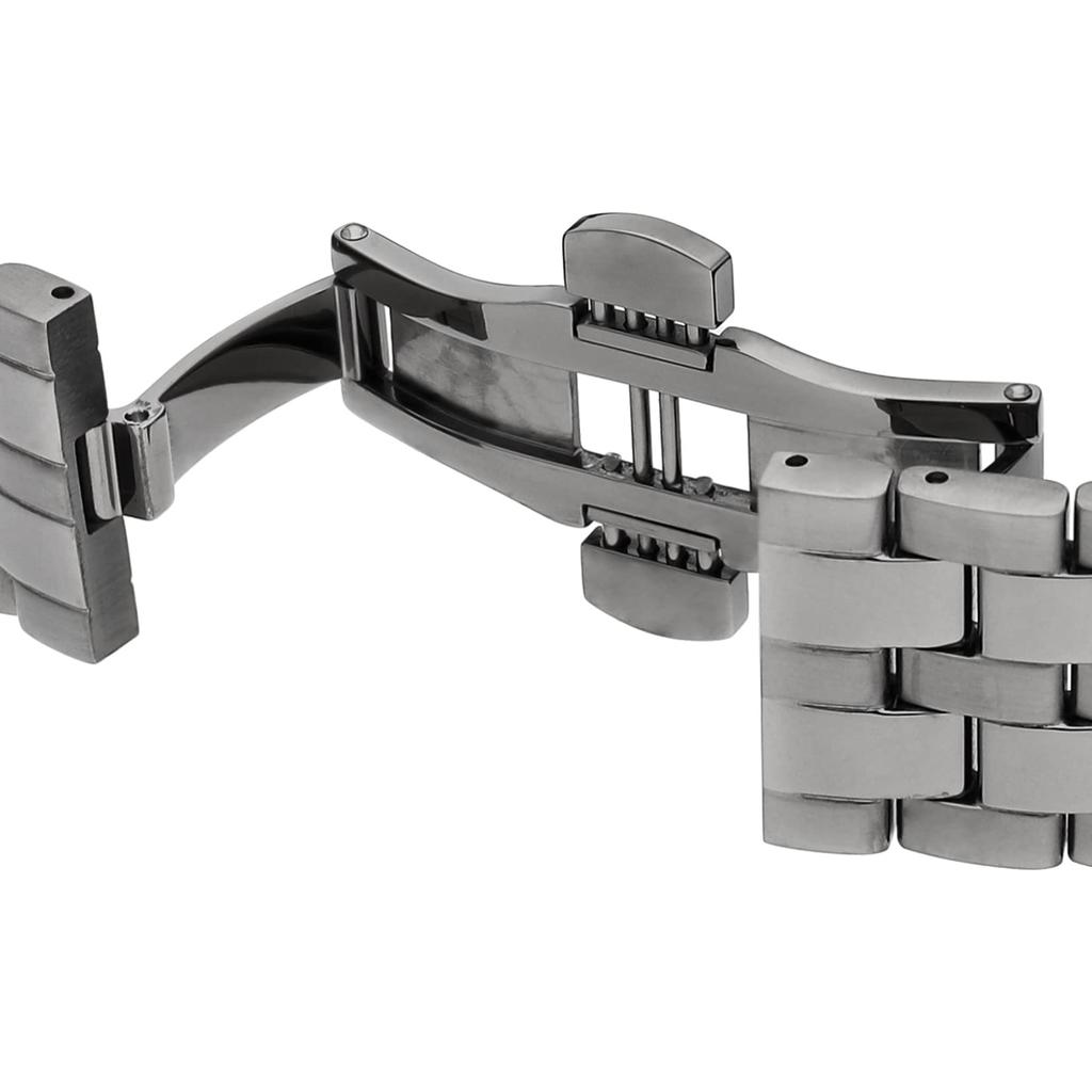 Klokke GRECA TIME Grå skive Rustfritt stål Safirglass Kvarts 41MM sveitsisk klokke VE3K00622 [Versace] Herre [Artikel]