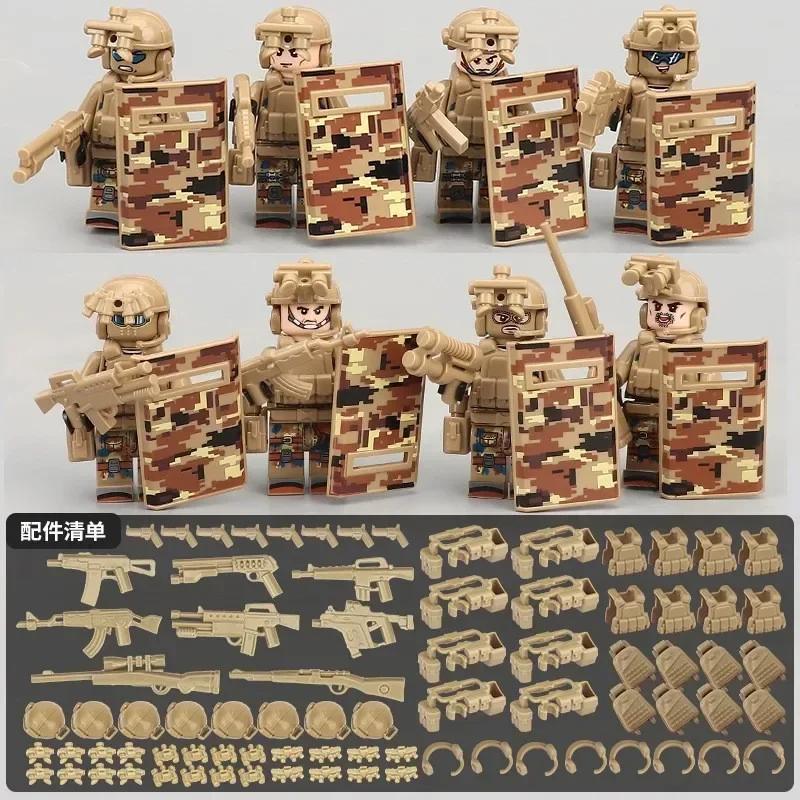 Kompatible Baustein Militär Minifiguren Polizei Geist Spezialkräfte Minifiguren Kinder Puzzlespielzeug
