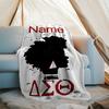 Personalized Custom Name Blanket - Delta Sigma Theta Print Design,Blanket for Sofa,Bed,Travel,Camping - Soft and Warm, Great Gift