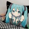1Pc H-Hatsunes M-Miku Pillow Case Square Bedroom Sofa Leisure Comfort Cushion Car Living Room Home Decoration