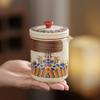 Ru Kiln Tea Kuaike Cup Tea Separation Ru Kiln Ancient Rhyme Chinese Kung Fu One Pot Three Cups Travel Companion Tea Set