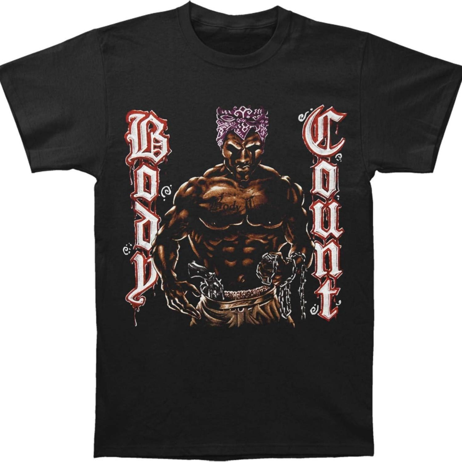 

Футболка чоловіча Body Count Slaughter приталеного крою Ліцензований мерч Control Industry XXXXXL чорний