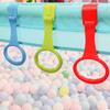 Solid Color Pull Ring for Playpen Bed Accessories Baby Crib Hooks Hand Pull Ring  Help Baby Stand