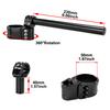 Adjustable Handlebar CNC Clip-On Handle Bar Raiser Universal Fit For Kawasaki ZX-6R ZX6R ZX10R ZXR400 ZZR 400 ZZR400 ZX 636R