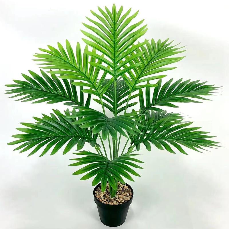 💰Koop 1Pc Artificial Big Palm Tree Tropical Plant Branch Plastic Fake