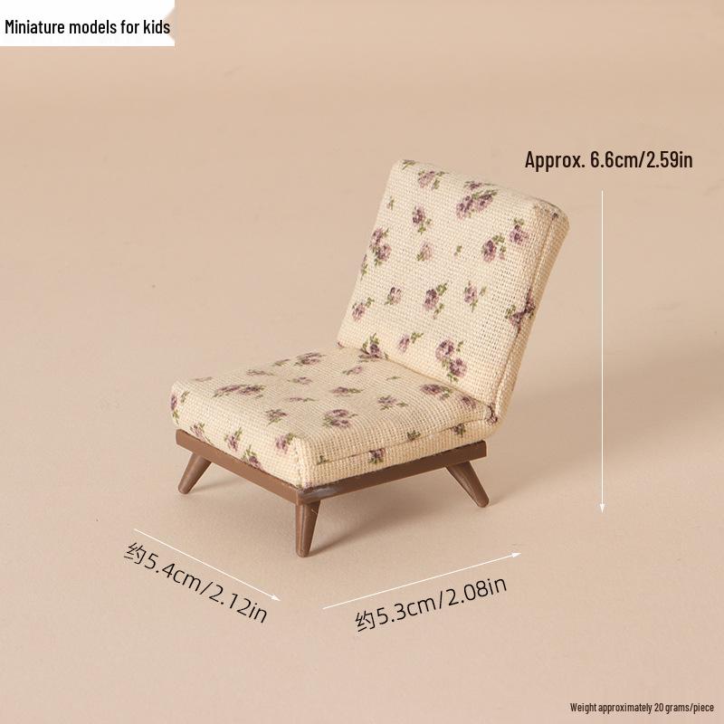 Miniature Dollhouse Furniture & BJD Accessories: Sofa Chair Props