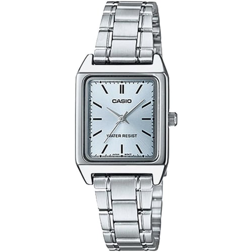 Casio Standard Quartz Women's Watch LTP-V007D-2EUDF Ice Blue Metal Band Overseas Model