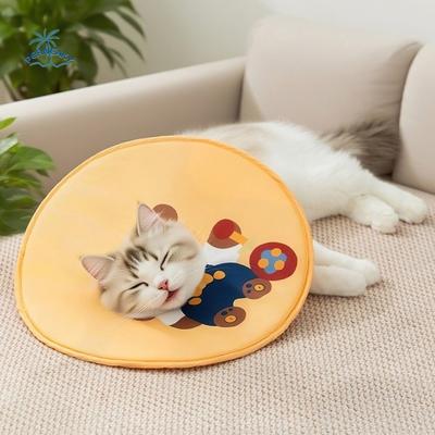 Verstellbarer Katzen-Halskragen Leichter Anti-Biss Haustier Anti-Leck-Kragen Bequemer Cartoon-Haustier-Schutzkragen