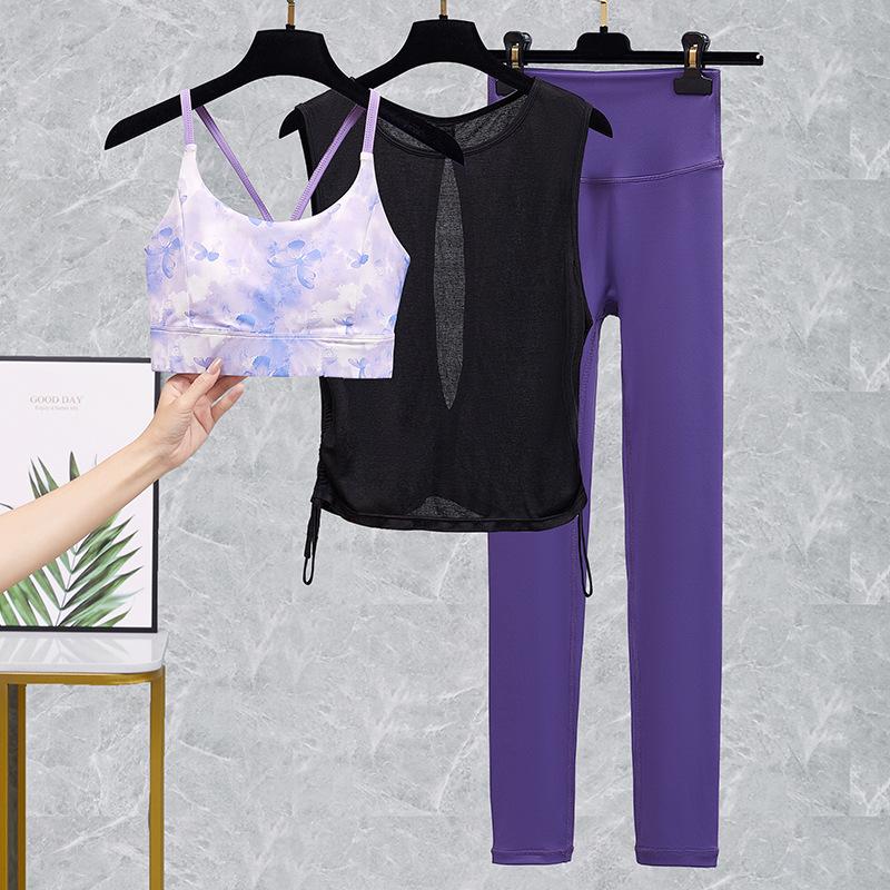 Women's High Waist Yoga and Fitness Pants Set - Peach Butt Lift Suit for Running and Pilates