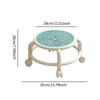 360° Rotating Stool with Wheels for Easy Movement