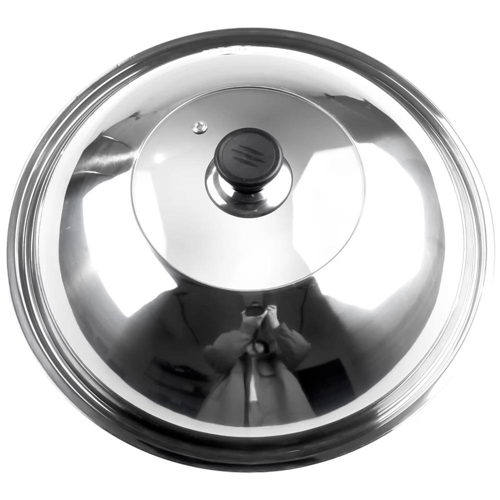 Stainless Steel Pot Cover Visible Wok Lids Round Cooking Pot Lid  Household