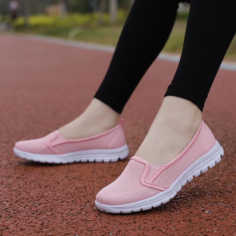 Women's Sports Casual Shoes Women's Shoes Mother's Shoes Walking Elderly Shoes Breathable Mesh Shoes