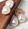 10 piezas-Resina Forma de Corazón Imitación Metal Perla Botón Abrigo, Botón Abrigo Estilo Pequeño Fragante