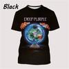 Summer Men Clothing Deep Purple Band Hard Rock Music 3D Print T-shirt Fashion Casual Oversized T Shirt Harajuku Unisex Tops Tees