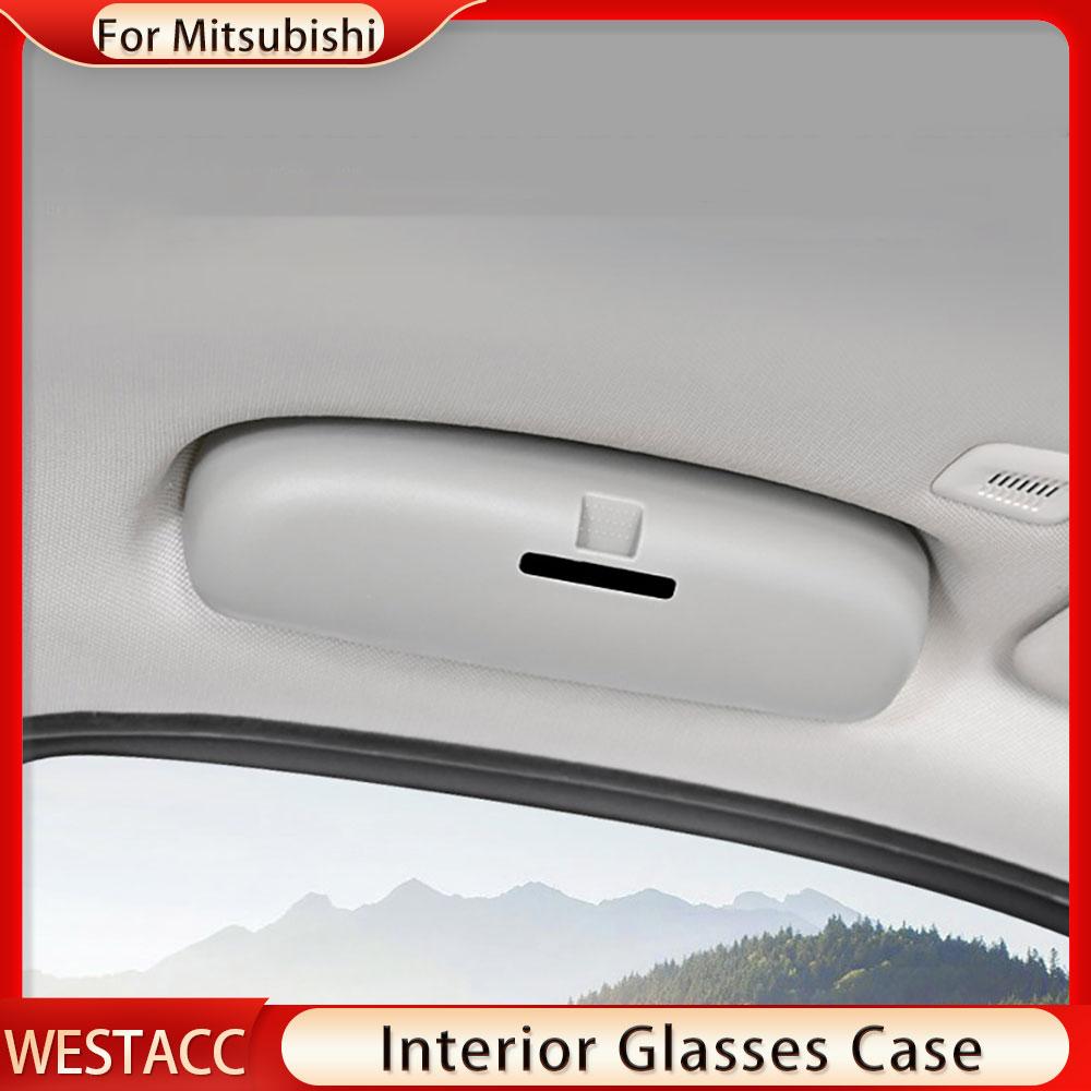 Auto Sonnenbrille Halter Brille Fall Lagerung Box für Mitsubishi ASX Pajero Sport Outlander Lancer-ex Eclipse Kreuz