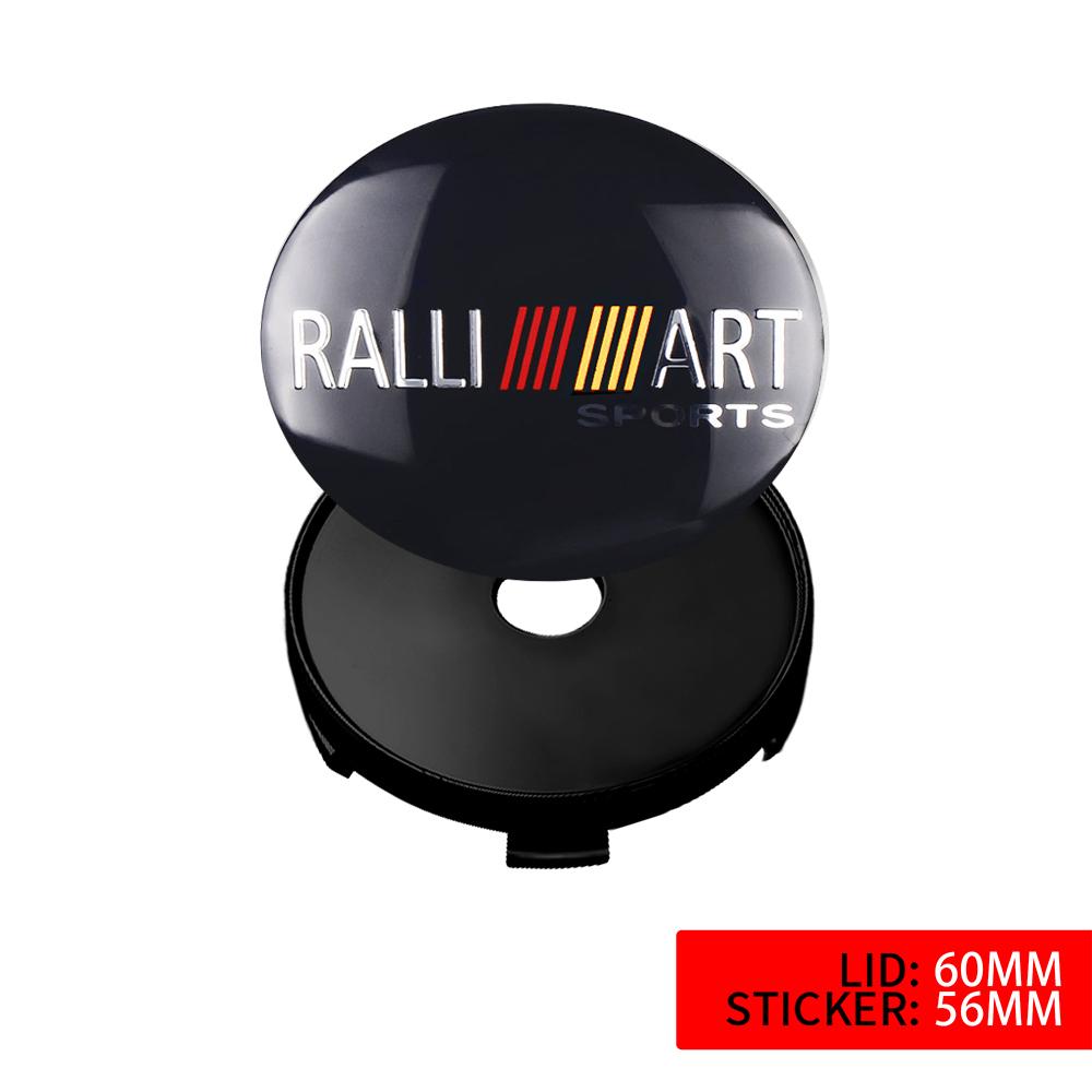 4pc 56mm Car Wheel Center Cap Rim Tire Hub Cap Badge Sticker For Mitsubishi Ralliart Outlander Competition Galant Mirage Eclipse