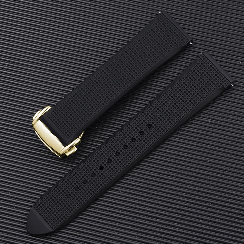 Watchband for Omega Seamaster 300 Speedmaster for 19mm 20mm 21 22mm Rubber Silicone Soft Waterproof and sweat proof Watch Strap