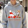 Stylish Fall/Winter Christmas Hooded Sweatshirts for Boys and Girls – Casual Printed Hoodies – Trendy Streetwear