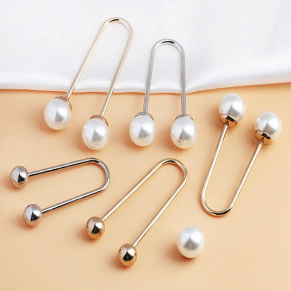 Abnehmbare U-förmige Doppelkopfbrosche Perle Niedlich Frauen