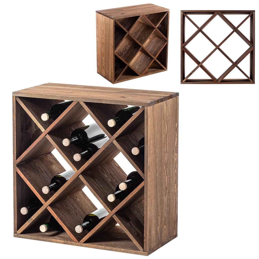 KADAX Weinregal Gitter Holz