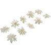 9cm Glittery Poinsettia Flowers Hanging Decoration for Christmas Tree