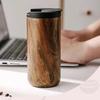 High End Coffee Cups Exquisite Insulated Water Cup Wooden Grain Outdoor Portable Portable Cup Water Bottle Coffee Mug