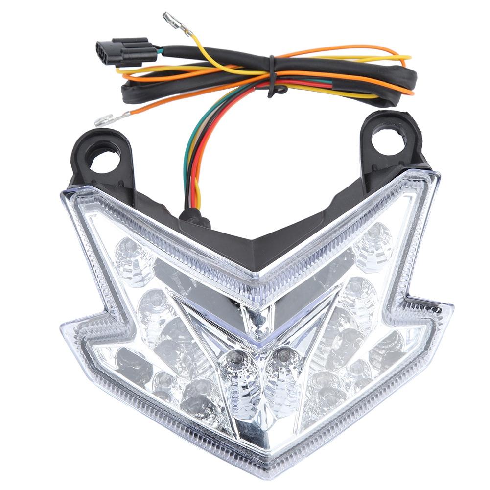 Motorcycle LED Tail Light Lamp Brake Turn Signal Taillight for    800 2013 2014 (Black)