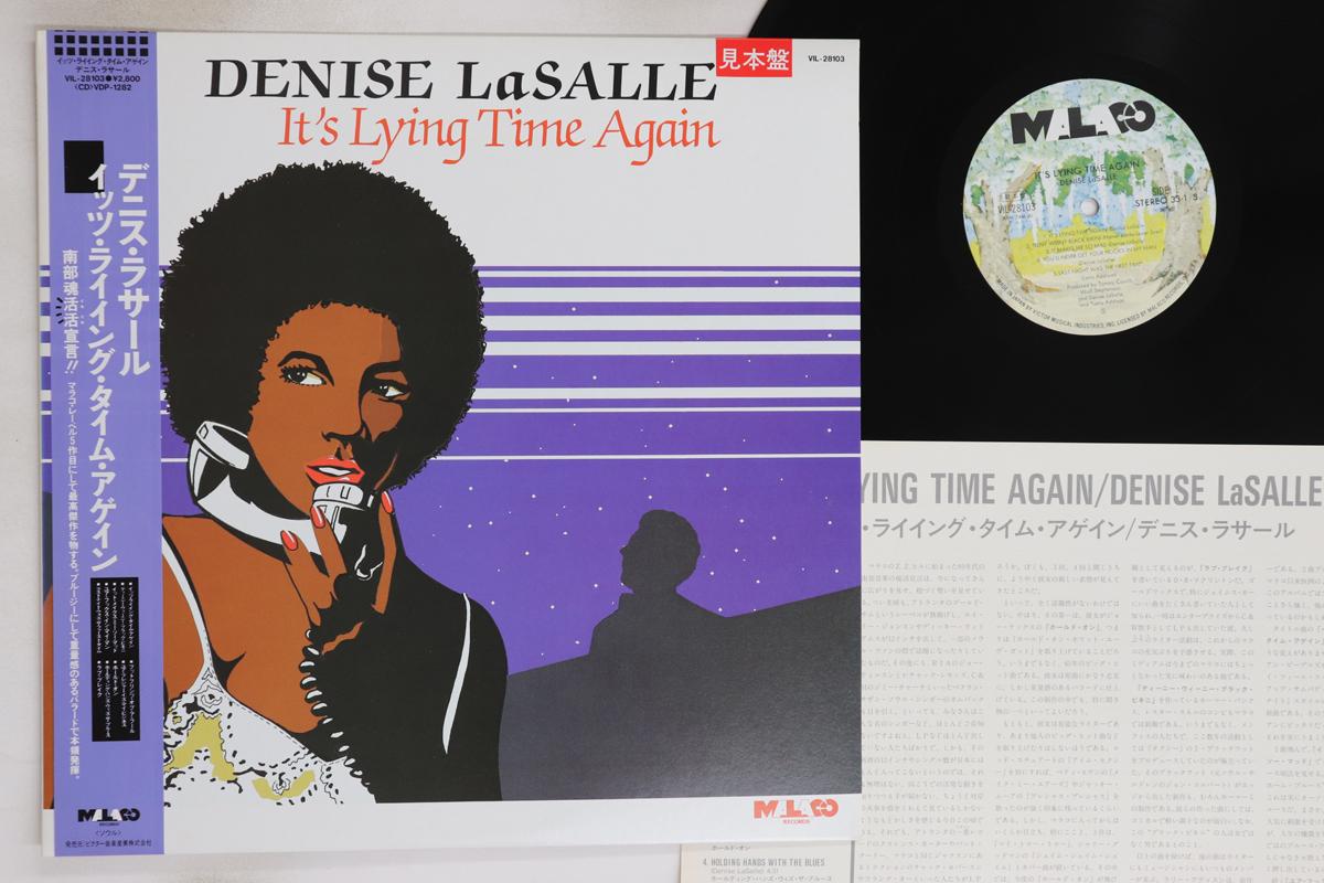 

LP Record DENISE LASALLE - It s Lying Time Again VIL28103PROMO MALACO 1987 Japan Obi Soul/Funk Used
