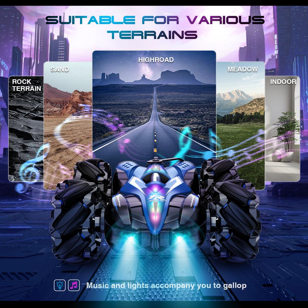 Hot Sale F1 Double-sided Car Gesture Induction Double Spray Stunt Drift Remote Control Car Light Music Children's Toy