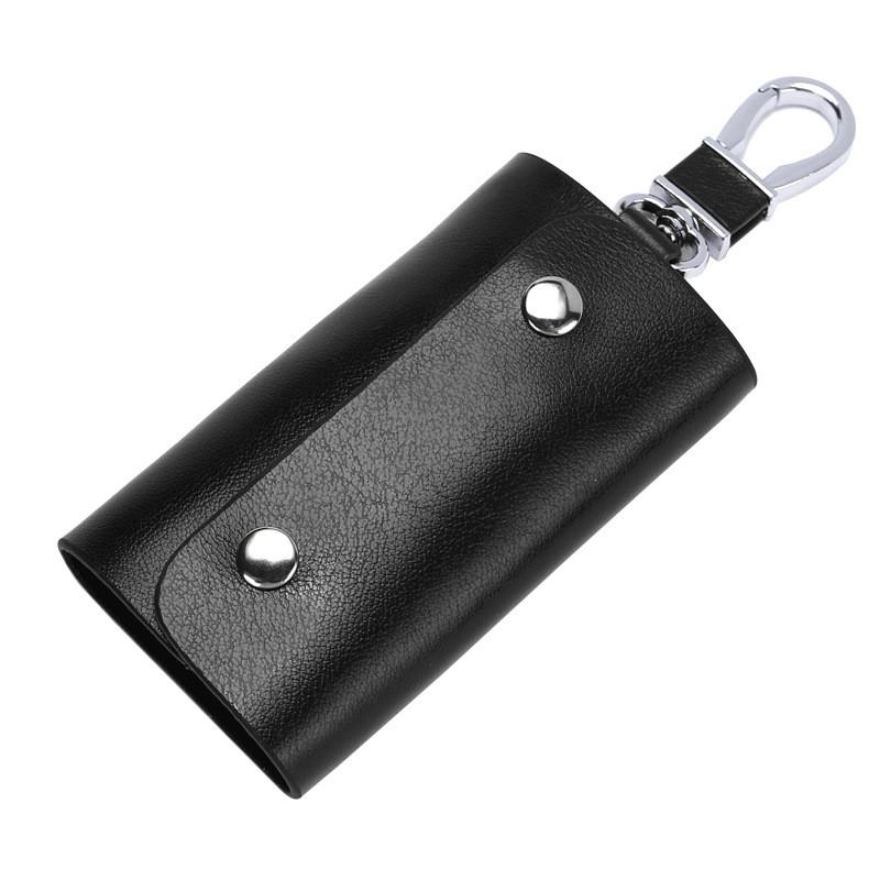 Leather Key Wallet With Chain For Men And Women Daily Use