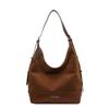 Suede Bag Women's Large Capacity 2025 New Autumn and Winter Retro Shoulder Underarm Bag Commuter Tote Bucket Bag