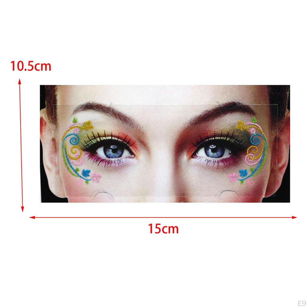 Eye Shadow Stickers Decals Festival Party Sticker Makeup for Stage Performance Masquerade
