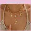 Collier Étoile de Mer Plage Avec Pendentif Soleil Pour Femmes Accessoire d'Été