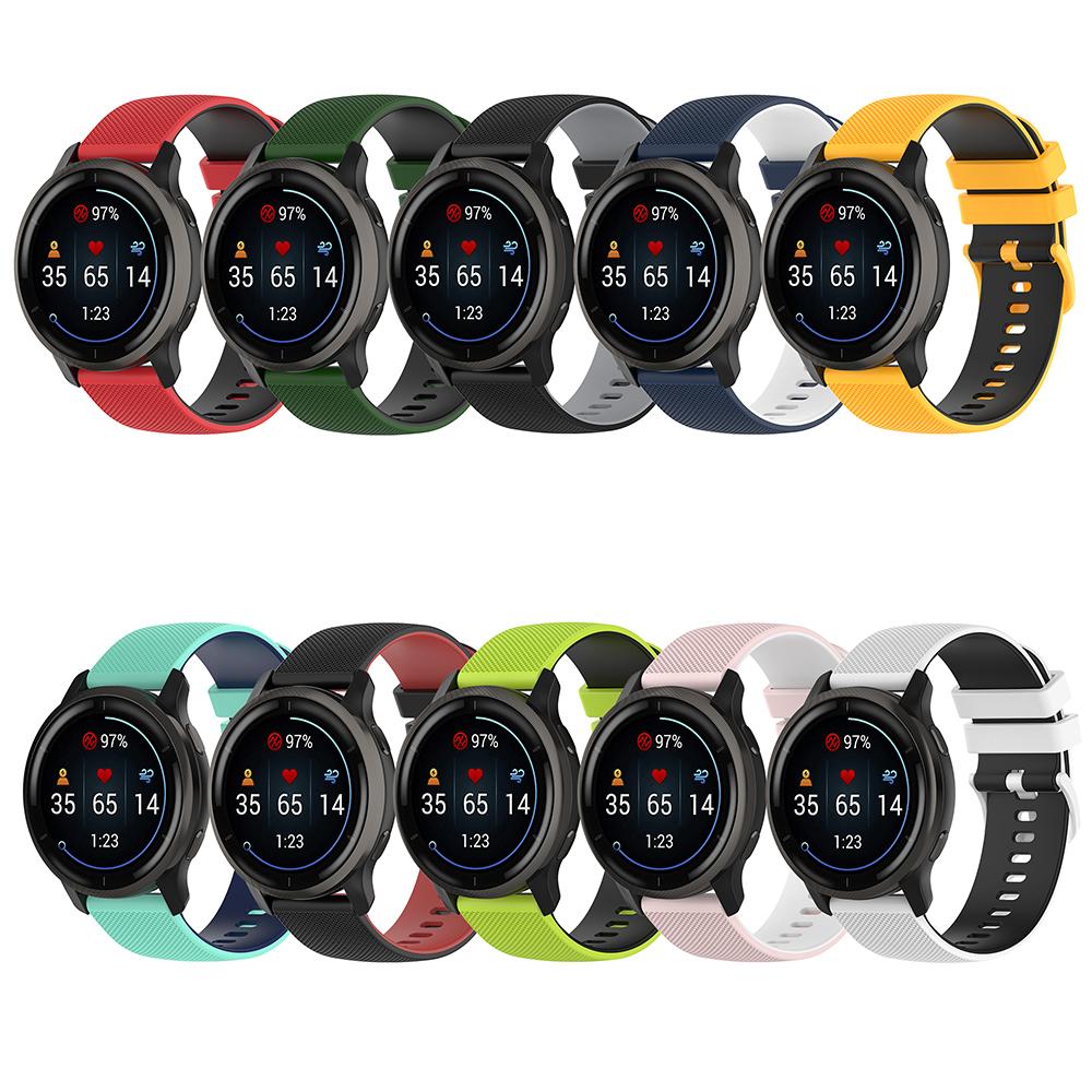 Watchband 20mm 22mm Silicone Strap For Garmin Forerunner 55 158 245 245M 645 745 Smart Watch Band for Huawei Watch GT 2 Pro GT3 46mm 42mm