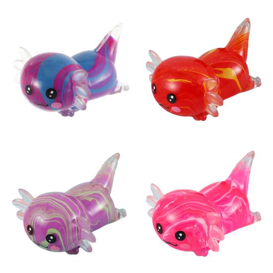Cute Newt Shape Squeeze Toy TPR Soft Slow Rebound Toy Odorless Stress Relief Decompression Toy for Kids