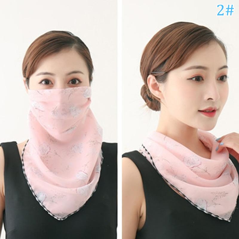 1 ks Dámská maska šátek Maska na ochranu proti slunci Venkovní jízda Prachotěsná Cyklistika Běh Závěsy na uši Hedvábný šátek Kapesník