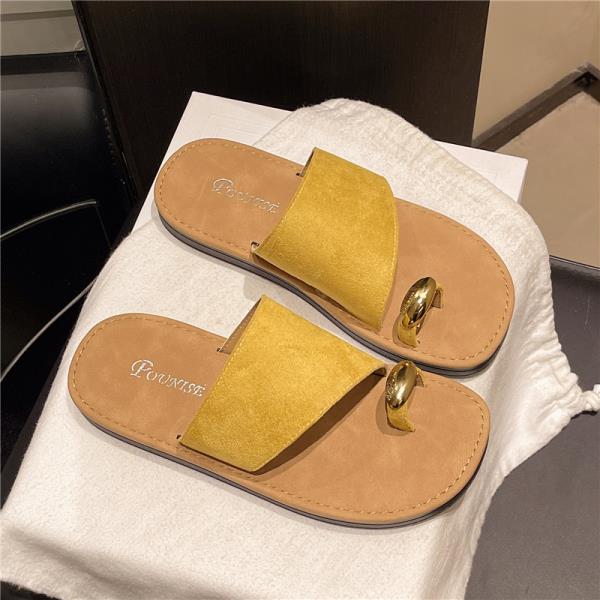 Fashion Female Shoes Ladies' Slippers Rubber Flip Flops Summer Clogs Woman Rivet 2025 Hawaiian Silver Beach Flat Slides Women's Shoes Si